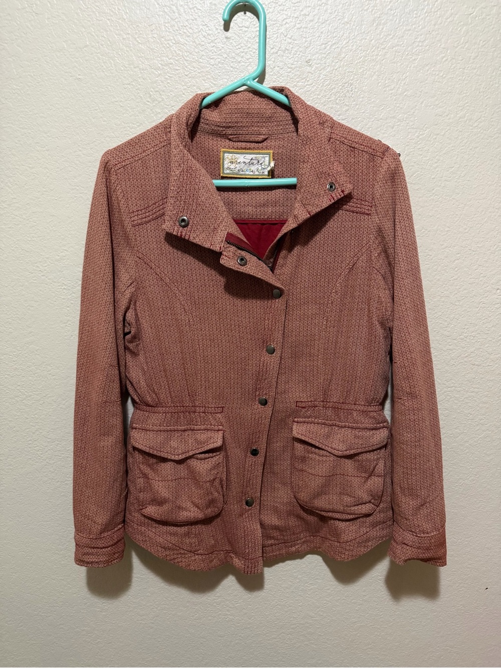 Aventura Organic Cotton Utility Jacket Safari Cargo Field Jacket Medium Y2K